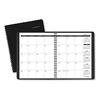 AT-A-GLANCE Monthly Planner, 8.75 x 7, Black Cover, 18-Month (July to Dec): 2022 to 2023 (7012705)