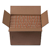 PAP-R Products Preformed Tubular Coin Wrappers, Quarters, $10, 1000 Wrappers/Box 25¢ Denomination - Durable, Burst Resistant, Crimped, Pre-formed - 57 lb Basis Weight - Paper - Orange - 1000 / Box (23025)