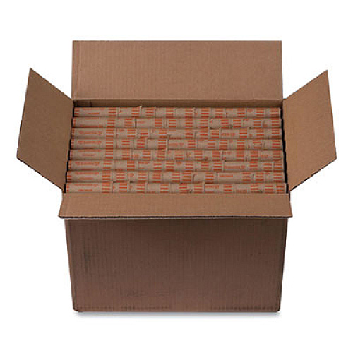 PAP-R Products Preformed Tubular Coin Wrappers, Quarters, $10, 1000 Wrappers/Box 25¢ Denomination - Durable, Burst Resistant, Crimped, Pre-formed - 57 lb Basis Weight - Paper - Orange - 1000 / Box (23025)