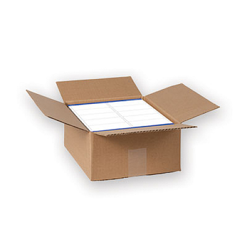 Avery Waterproof Shipping Labels with TrueBlock and Sure Feed, Laser Printers, 2 x 4, White, 10/Sheet, 500 Sheets/Box 2" Width x 4" Length - Permanent Adhesive - Rectangle - Laser - Matte White - Matte - Film - Permanent Adhesive, Durable, Stick & (95523)