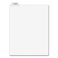 Avery-Style Preprinted Legal Bottom Tab Divider, 26-Tab, Exhibit E, 11 x 8.5, White, 25/PK (11944)