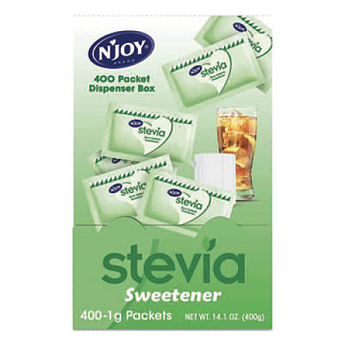 N'Joy Stevia Artificial Sweetener, 0.4 oz. 400 Packets/Box (83221)
