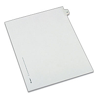 Avery Preprinted Legal Exhibit Side Tab Index Dividers, Allstate Style, 10-Tab, 24, 11 x 8.5, White, 25/Pack 25 x Divider(s) - Side Tab(s) - 24 - 1 Tab(s)/Set - 8.5" Divider Width x 11" Divider Length - Letter - 8.50" Width x 11" Length - Paper Di (82222)