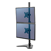 Professional Series Freestanding Dual Stacking Monitor Arm, For 32" Monitors, 15.3" x 35.5" x 11", Black, Supports 17 lb
