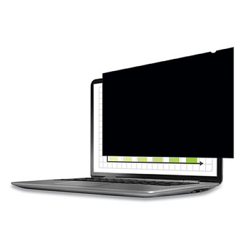 Fellowes PrivaScreen Blackout Privacy Filter for 14" Widescreen Flat Panel Monitor/Laptop, 16:9 Aspect Ratio For 14" Widescreen LCD Notebook - 16:9 - Fingerprint Resistant, Scratch Resistant - Polyethylene - 1 Each - TAA Compliant (4812001)