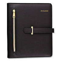 AT-A-GLANCE Buckle Closure Planner/Organizer Starter Set, 8.5 x 5.5, Black Cover, 12-Month (Jan to Dec): Undated Julian Dates - Weekly, Monthly - 8:00 AM to 5:00 PM - 1 Month, 1 Week Double Page Layout - 5 1/2" x 8 1/2" Sheet Size - 7-ring - (DR111804005)