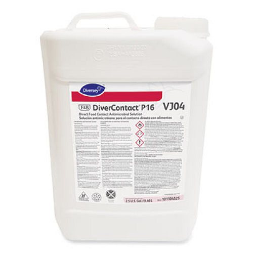 DiverContact P16 Direct Food Contact Antimicrobial Solution, 2.5 gal Bottle