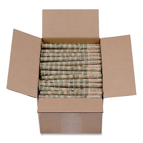 PAP-R Products Preformed Tubular Coin Wrappers, Dimes, $5, 1000 Wrappers/Box 10¢ Denomination - Durable, Burst Resistant, Crimped, Pre-formed - 57 lb Basis Weight - Paper - Green - 1000 / Box (23010)