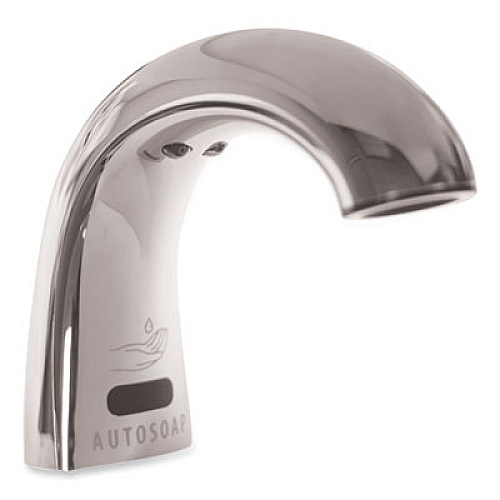 One Shot Soap Dispenser - Touch Free, Liquid, 9.75 x 13.75 x 2.88, Polished Chrome, 4/Carton