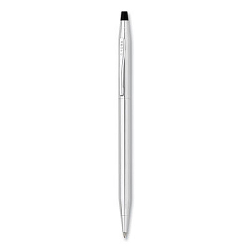Cross Classic Century Twist-Action Ballpoint Pen, Retractable, Medium 1 mm, Black Ink, Chrome Barrel (3502)