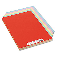 Pacon Assorted Colors Tagboard, 12 x 18, Blue, Canary, Green, Orange, Pink, 100/Pack Poster, Painting - 1.50" Height x 18" Width x 12" Length - Assorted - 100 / Pack (5173)