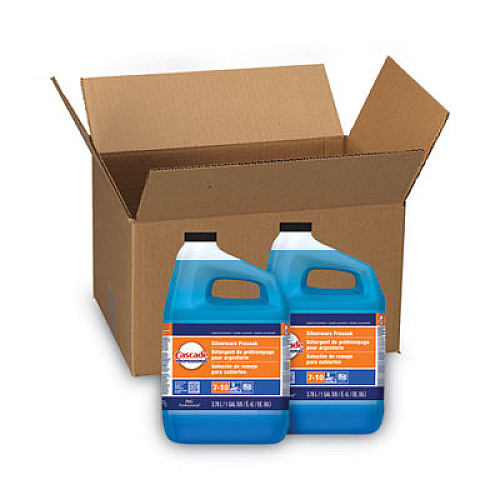 Cascade Professional Silverware Presoak, Mild Citrus Scent, 1 gal Bottle, 2/Carton (71188)