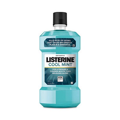 Johnson & Johnson Listerine Cool Mint Mouthwash, 1 L Bottle (42735)