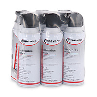 Innovera&reg; Compressed Air Duster Cleaner, 10 oz Duster, 6 Cans (IVR10016)