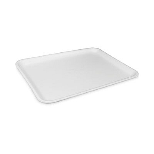 Supermarket Tray, #12S, 11 x 9 x 0.65, White, Foam, 250/Carton