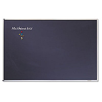 Quartet Porcelain Magnetic Chalkboard, 72 x 48, Black Surface, Silver Aluminum Frame 72