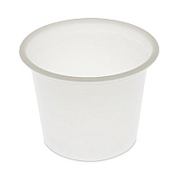 Plastic Portion Cup, 1 oz, Translucent, 200/Sleeve, 25 Sleeves/Carton