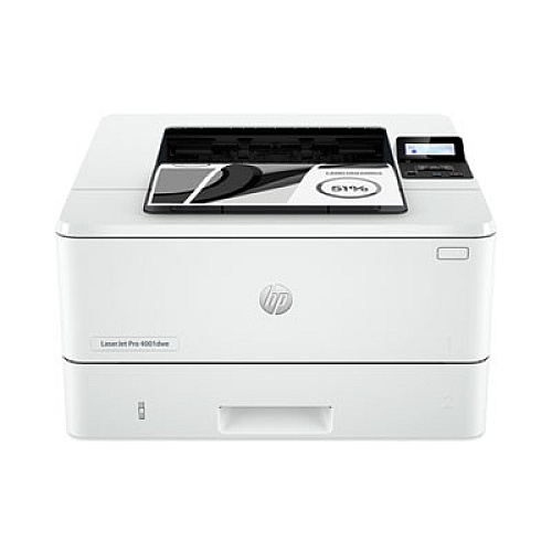 HP LaserJet Pro 4001dwe Wireless Laser Printer 42 ppm Mono - 4800 x 600 dpi Print - Automatic Duplex Print - 350 Sheets Input - Ethernet - Wireless LAN - Apple AirPrint, HP Smart App, Mopria, Wi-Fi Direct - 80000 Pages Duty Cycle - Plain Paper Pr (2Z601E)