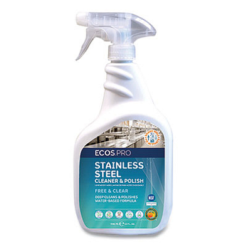 ECOS PRO Stainless Steel Cleaner and Polish, 32 oz Spray (PL93306)
