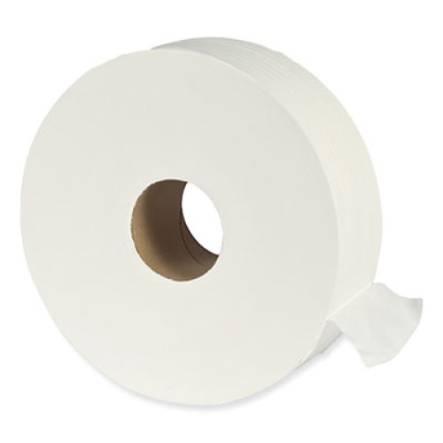 Eco Green Recycled 2Ply Jumbo Toilet Paper, Septic Safe, White, 3.55
