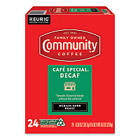 Community Coffee Cafe Special Decaf K-Cup, 24/Box (5000374327)