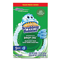 Scrubbing Bubbles Drop-Ins Toilet Cleaning Tablets, 1.41 oz Tablets, 5/Pack (307946)