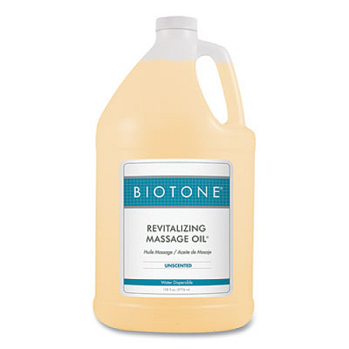 Biotone Revitalizing Massage Oil, 1 gal Bottle, Unscented (ROU1G)