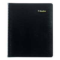 Blueline Plan and Link Monthly Planner, 11" x 9.06", Black Cover, 16-Month: Sept 2025 to Dec 2026 (C151281T)