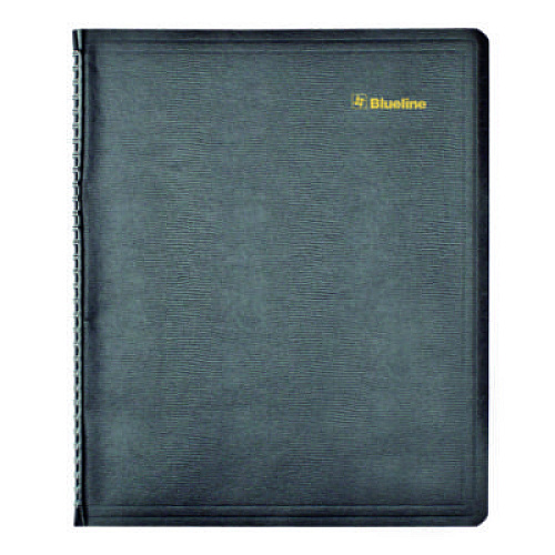 Blueline Plan and Link Weekly Appointment Planner, 11" x 9.06", Black Cover, 12-Month (Jan to Dec): 2026 (C595081T)