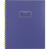 AT-A-GLANCE Badge Geo Weekly/Monthly Planner, 11 x 9.25, Purple/Gold Cover, 13-Month (Jan to Jan): 2025 to 2026 (1722G905)