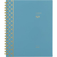 Cambridge Workstyle Weekly/Monthly Planner, Geometric Artwork, 11 x 9.38, Blue/Gold Cover, 12-Month (Jan to Dec): 2026 (160690512)