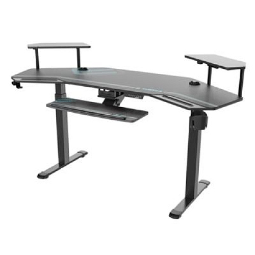 Eureka Aero Standing Desk, 71.93" x 29.93" x 34.62" to 53.18", Black (ES71B)