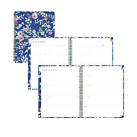 Blue Sky One Tree Planted Effie Weekly/Monthly Planner, Floral Artwork, 11" x 8.5", Blue/Peach/Green Cover, 12-Month (Jan-Dec): 2026 (138325)