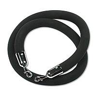 Tatco Crowd Control Rope, Velour, 6 ft, Black Chrome Plated Post - 72