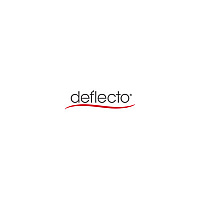 Deflecto Three-Panel Table Tent Support 5" x 7" Media - Leather, Leatherette - Black - Magnetic, Foldable - 1 Each (4442)