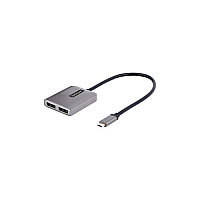 StarTech 2-port Usb-c Mst Hub - Usb Type-c To 2x Displayport Multi-monitor Adapter - Dual-dp Up To 4k 60hz With Dp 1.4 & Dsc - Hdr - 1ft Cable - Windows Only (MST14CD122DP)
