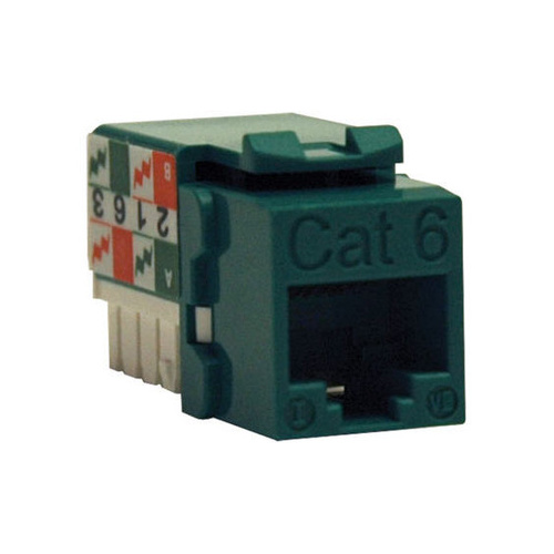Tripp Lite Cat6/cat5e 110 Style Keystone Jack Green (N238001GN)