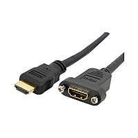 StarTech 3ft Hdmi Female To Male Adapter Cable 4k (HDMIPNLFM3)