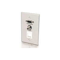 C2G Vga, 3.5mm & One Keystone Wall Plate (40572)