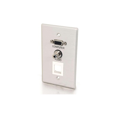 C2G Vga, 3.5mm & One Keystone Wall Plate (40572)
