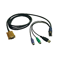 Tripp Lite 10ft Usb Ps/2 Kvm Switch Cable Kit Combo (P778010)