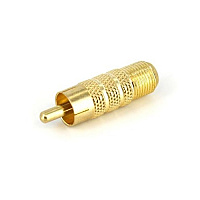 StarTech Rca To F Type Coaxial Adapter M/f (RCACOAXMF)
