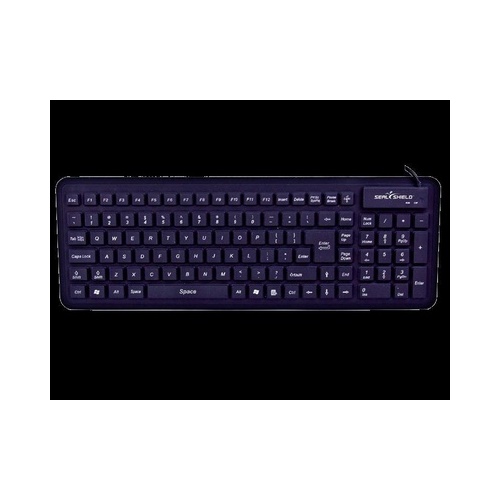 Seal Shield Seal Glow Washable Silicone Keyboard - B (S106G2)