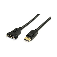 StarTech 3ft Panel Mount Displayport Cable M/f (DPPNLFM3PW)