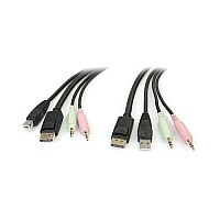 StarTech 4in1 Usb Displayport Kvm Switch Cable (DP4N1USB6)