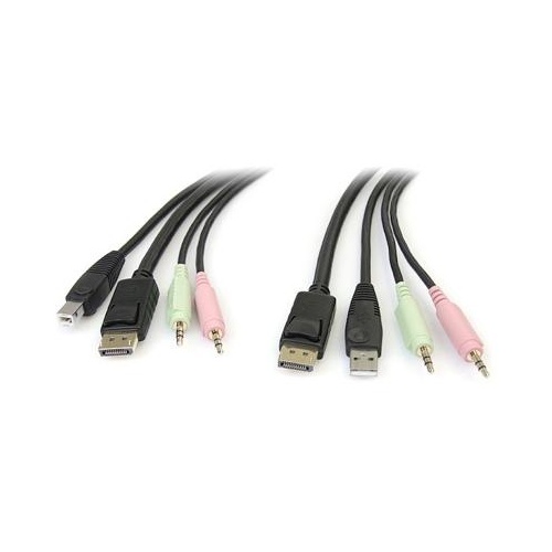 StarTech 4in1 Usb Displayport Kvm Switch Cable (DP4N1USB6)