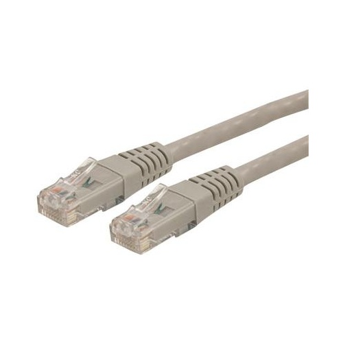 StarTech 35ft Cat6 Ethernet Cable Gray Cat 6 Poe (C6PATCH35GR)