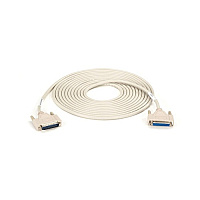 Black Box Rs-232 Serial Cable - Shielded, Pvc, Molded, Db25 Male/female With Thumbscrews, 20-ft. (6.0-m) (BC00711)