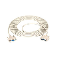 Black Box Rs-232 Serial Cable - Shielded, Pvc, Molded, Db25 Male/female With Thumbscrews, 25-ft. (7.6-m) (BC00714)
