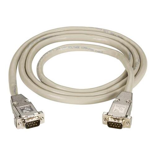 Black Box Rs232 Shielded Cable - Metal Hood, Db9 Male/male, 25-ft. (7.6-m) (EDN12H0025MM)